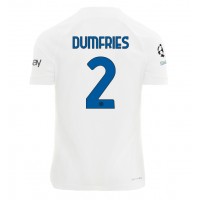 Inter Milan Denzel Dumfries #2 Vieraspaita 2023-24 Lyhythihainen